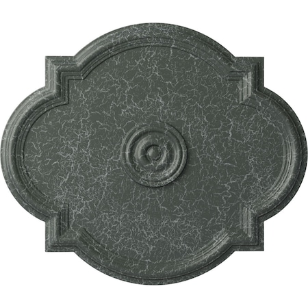 Ekena Millwork Waltz Ceiling Medallion (Canopies up to 5 1/4"), 24"W x 20 1/2"H x 1 1/8"P, Athenian Green Crackle CM24WAAGC